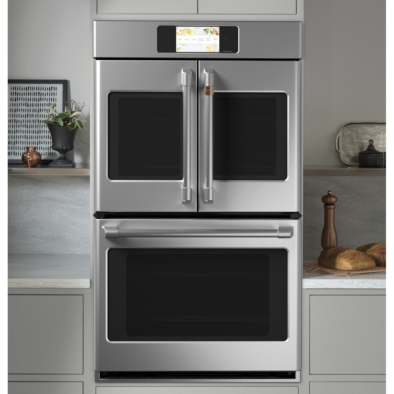 Café CTD90FP2NS1 30" Smart Built-In Convection French-Door Double Wall Oven