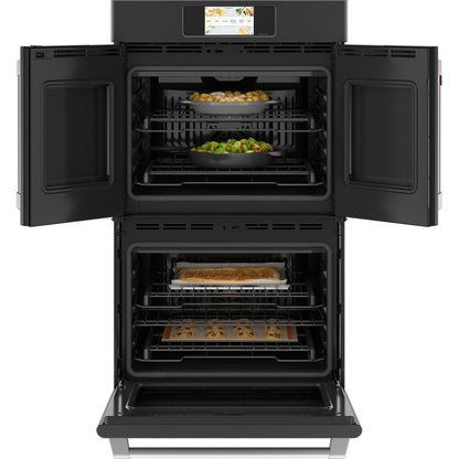 Cafe CTD90FP3ND1 30" Smart Built-In Convection French-Door Double Wall Oven – Matte Black