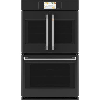 Cafe CTD90FP3ND1 30" Smart Built-In Convection French-Door Double Wall Oven – Matte Black