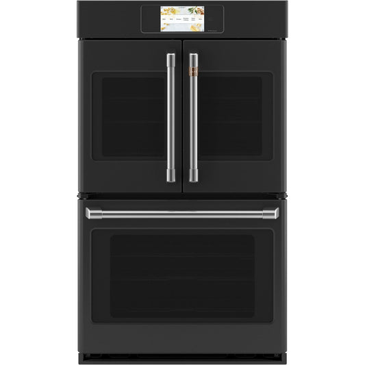Cafe CTD90FP3ND1 30" Smart Built-In Convection French-Door Double Wall Oven – Matte Black