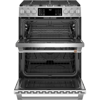 Cafe C2S950P2MS1 30" Smart Slide-In Dual Fuel Double Oven Range