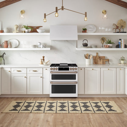 Cafe C2S950P4MW2 30" Smart Slide-In Dual Fuel Double Oven Range