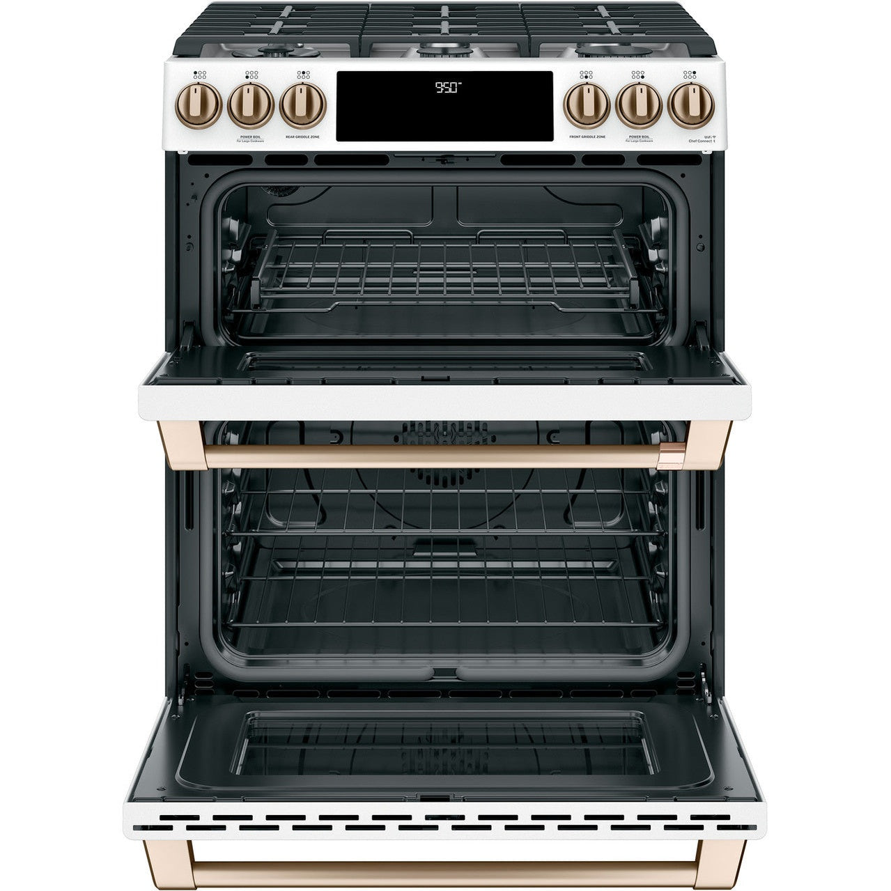 Cafe C2S950P4MW2 30" Smart Slide-In Dual Fuel Double Oven Range