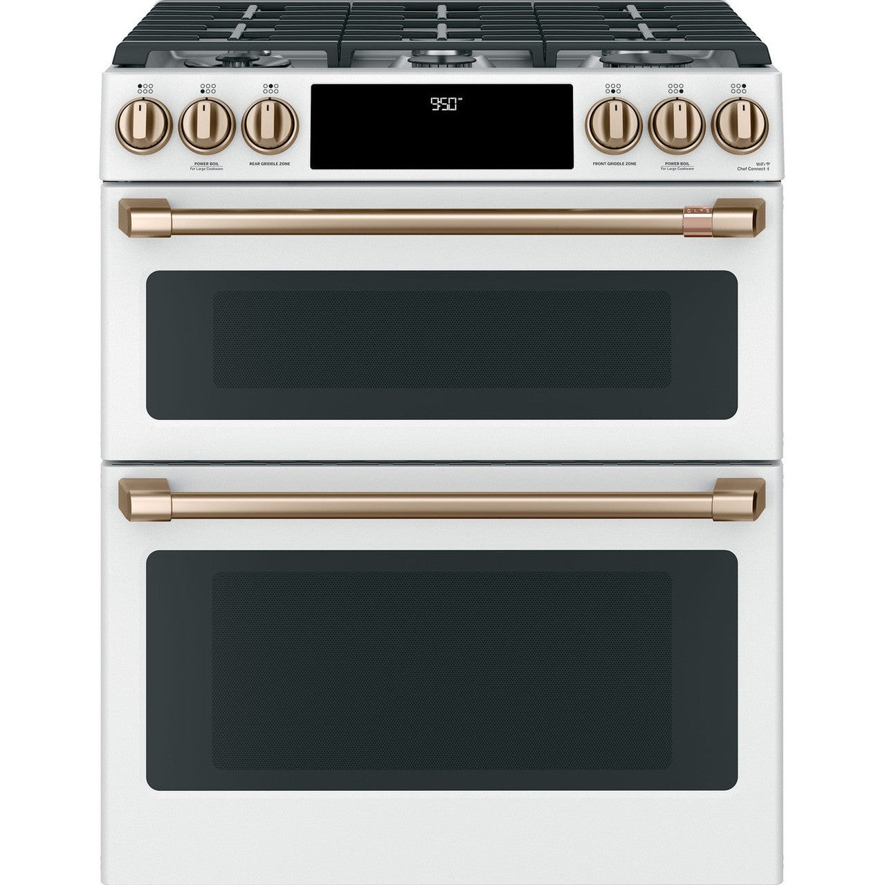 Cafe C2S950P4MW2 30" Smart Slide-In Dual Fuel Double Oven Range