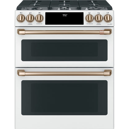 Cafe C2S950P4MW2 30" Smart Slide-In Dual Fuel Double Oven Range