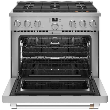 Cafe C2Y366P2TS1 36" Smart Dual Fuel Commercial-Style Range