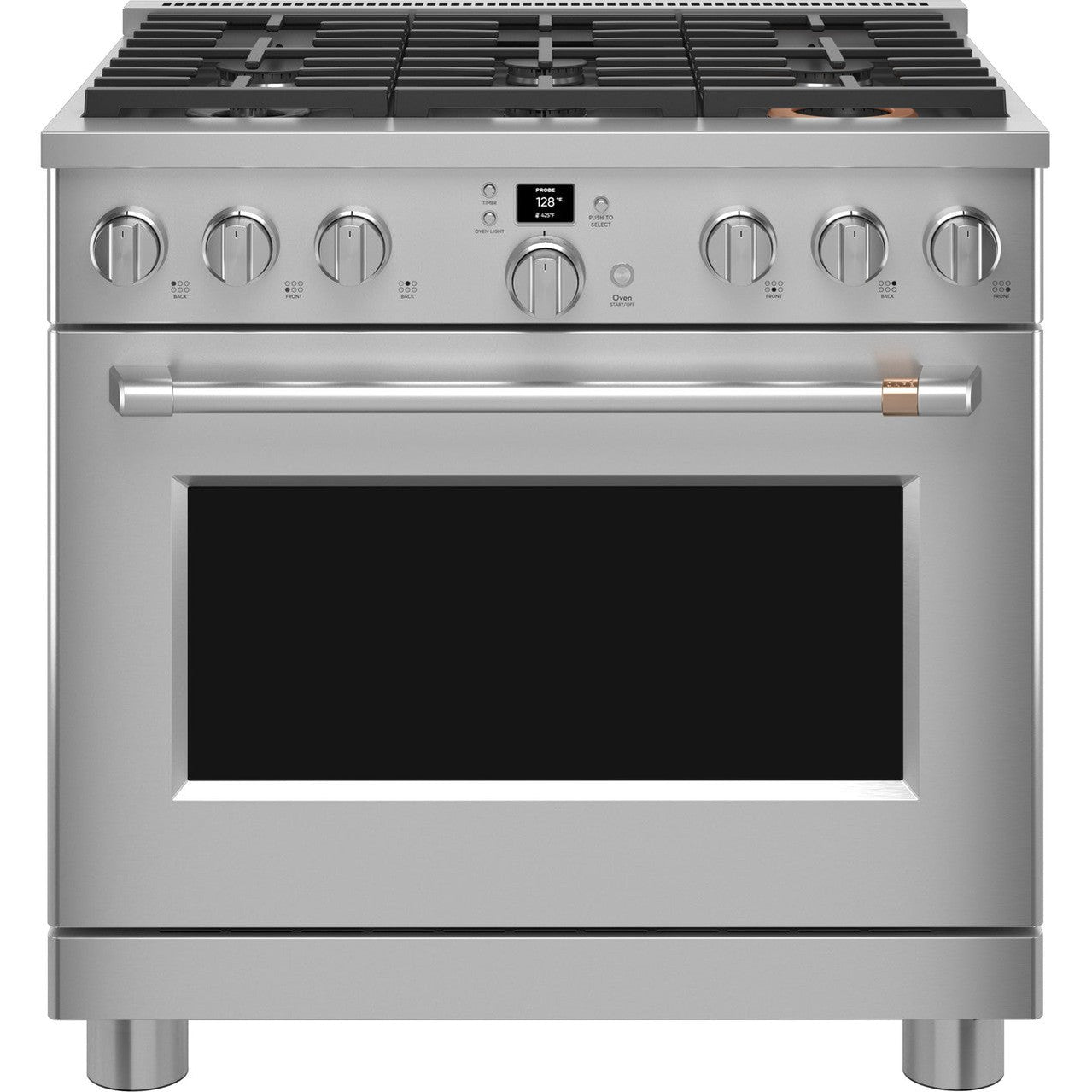Cafe C2Y366P2TS1 36" Smart Dual Fuel Commercial-Style Range