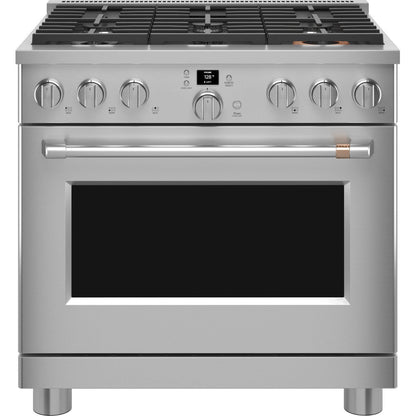 Cafe C2Y366P2TS1 36" Smart Dual Fuel Commercial-Style Range