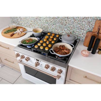 Cafe C2Y366P4TW2 36" Smart Dual-Fuel Commercial-Style Range