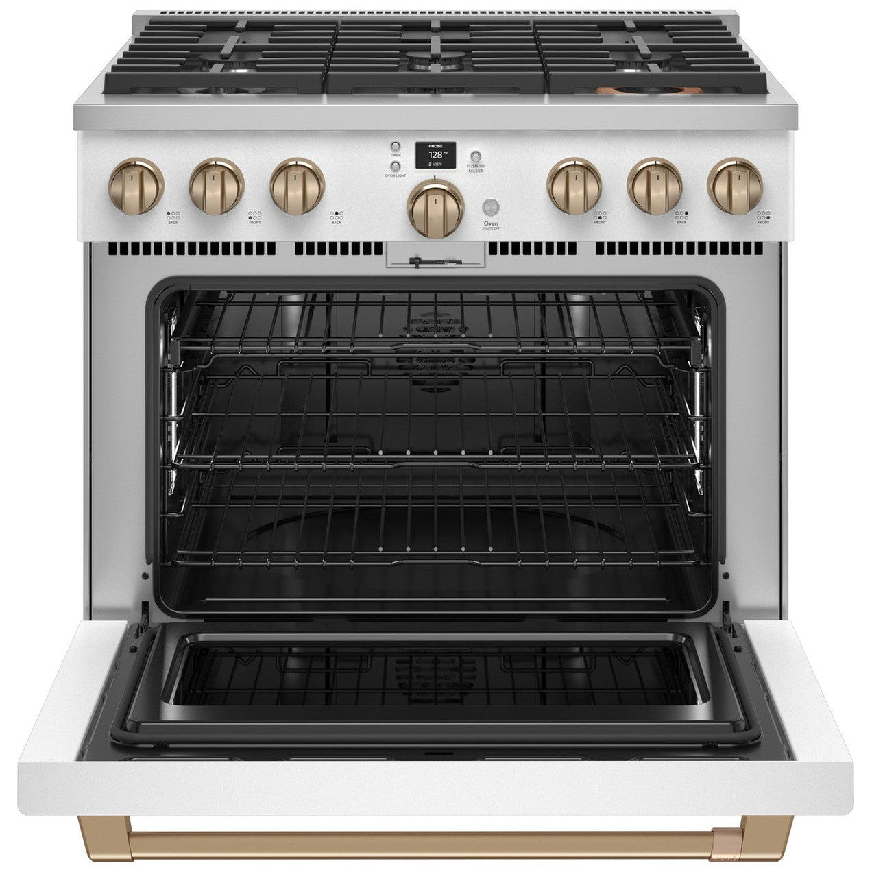 Cafe C2Y366P4TW2 36" Smart Dual-Fuel Commercial-Style Range