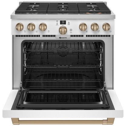 Cafe C2Y366P4TW2 36" Smart Dual-Fuel Commercial-Style Range