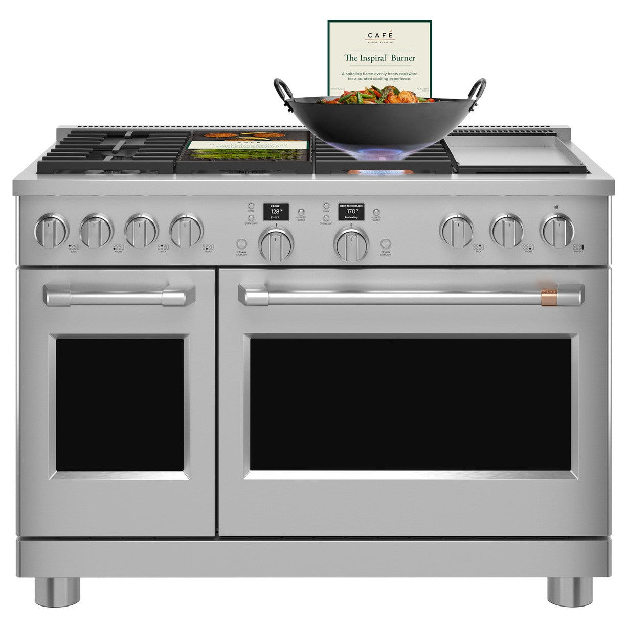 Cafe C2Y486P2TS1 48" Smart Dual Fuel Commercial-Style Range