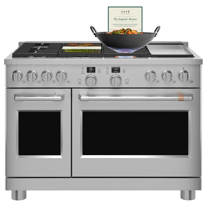 Cafe C2Y486P2TS1 48" Smart Dual Fuel Commercial-Style Range