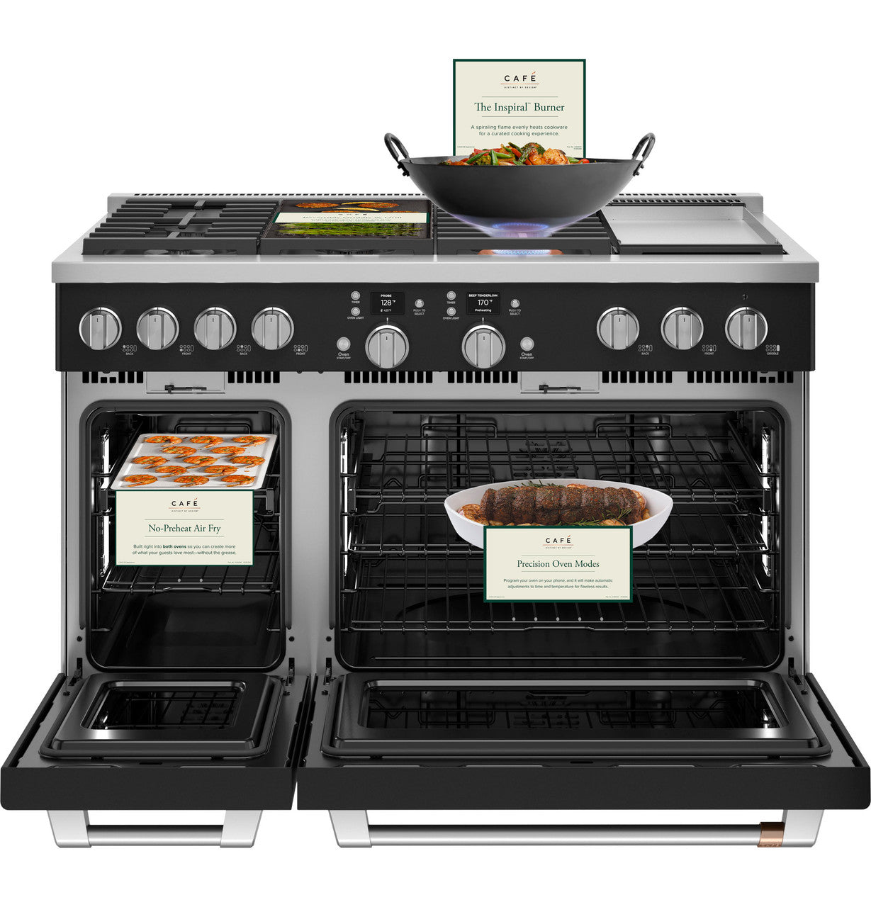 Cafe C2Y486P3TD1 48" Smart Dual Fuel Commercial-Style Range