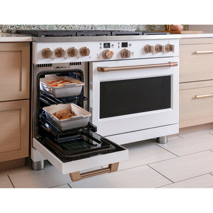 Cafe C2Y486P4TW2 48" Smart Dual Fuel Commercial-Style Range