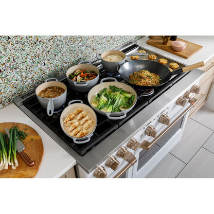 Cafe C2Y486P4TW2 48" Smart Dual Fuel Commercial-Style Range