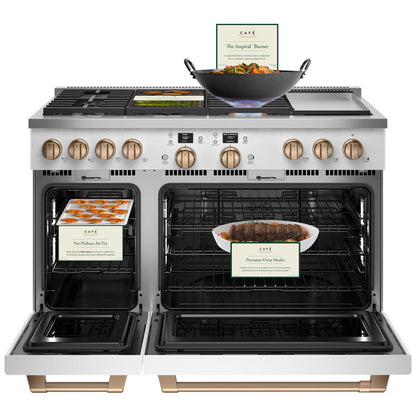 Cafe C2Y486P4TW2 48" Smart Dual Fuel Commercial-Style Range