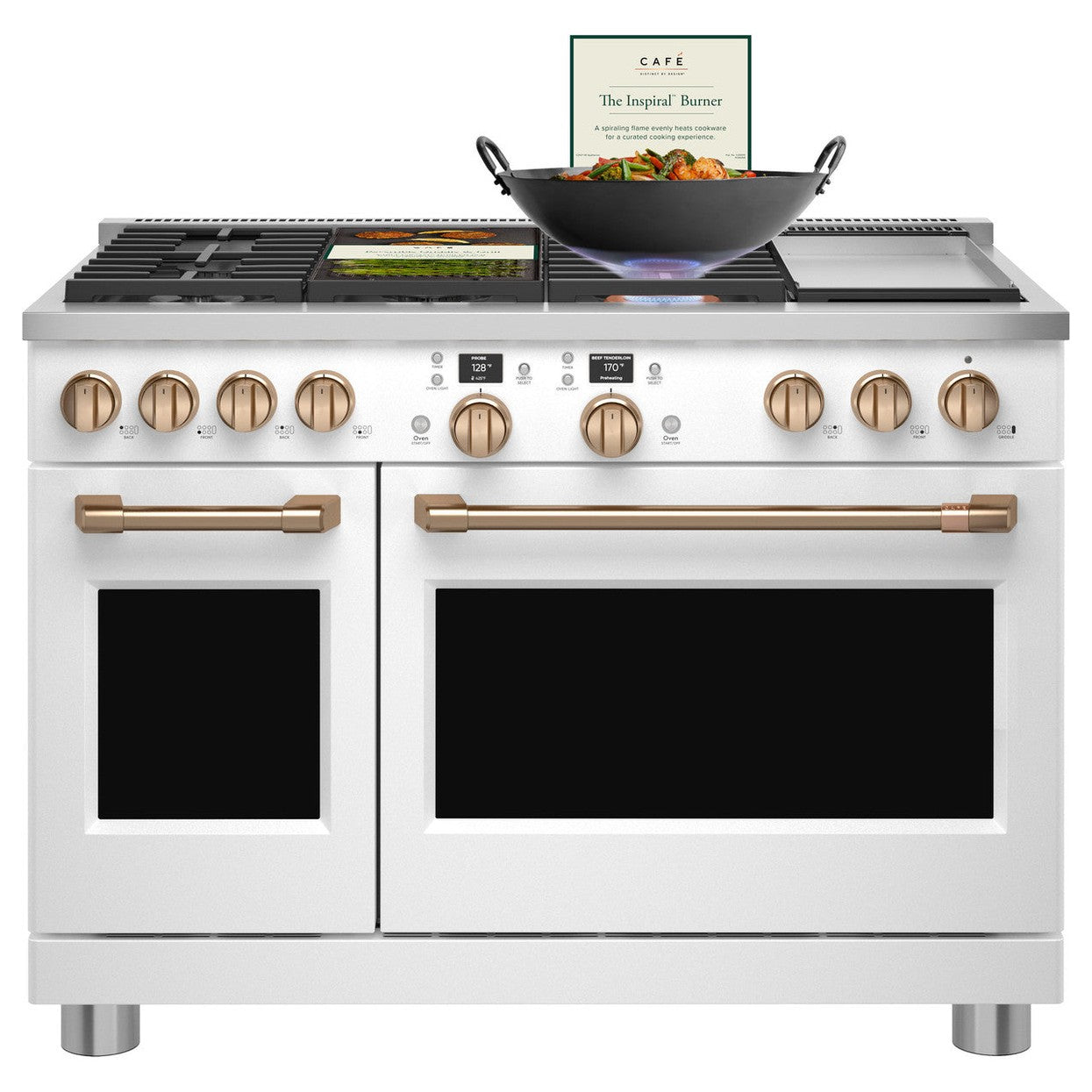 Cafe C2Y486P4TW2 48" Smart Dual Fuel Commercial-Style Range