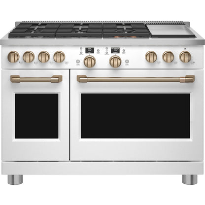 Cafe C2Y486P4TW2 48" Smart Dual Fuel Commercial-Style Range