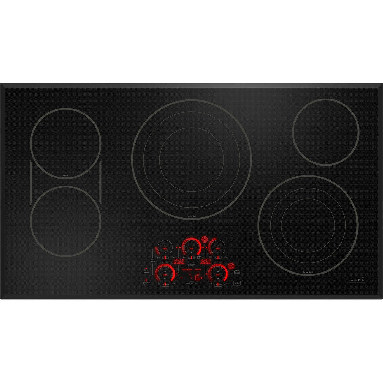 Cafe CEP90361TBB 36" Touch-Control Electric Cooktop - Black