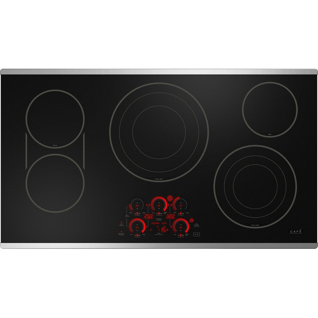 Cafe CEP90362TSS 36" Touch-Control Electric Cooktop - Stainless Steel