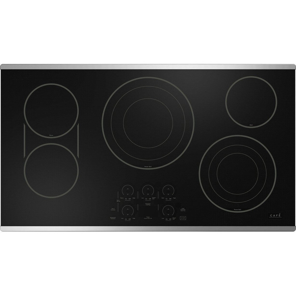 Cafe CEP90362TSS 36" Touch-Control Electric Cooktop - Stainless Steel