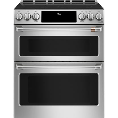 Cafe CHS950P2MS1 30" Smart Slide-In Induction and Convection Double-Oven Range