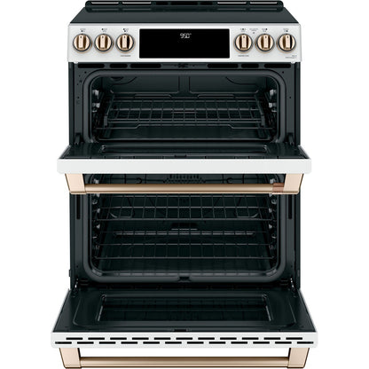 Cafe CES750P4MW2 30" Smart Slide-In Radiant and Convection Double-Oven Range