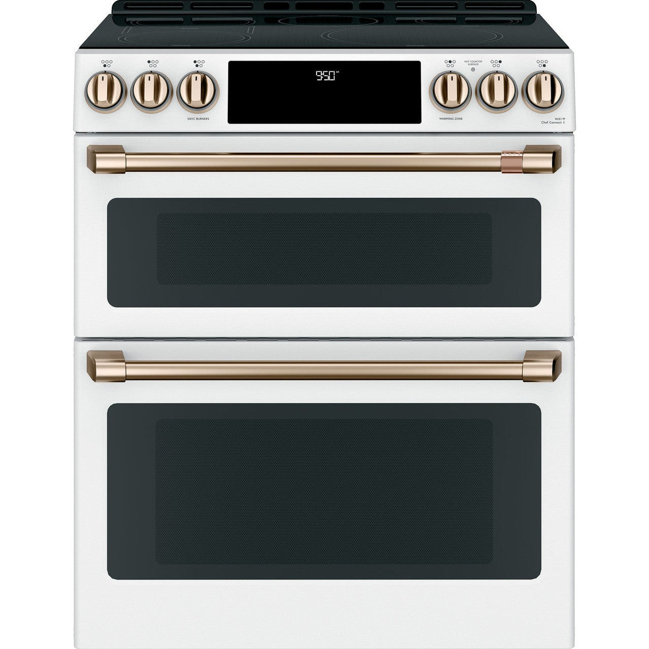 Cafe CES750P4MW2 30" Smart Slide-In Radiant and Convection Double-Oven Range