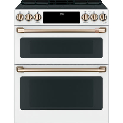 Cafe CES750P4MW2 30" Smart Slide-In Radiant and Convection Double-Oven Range