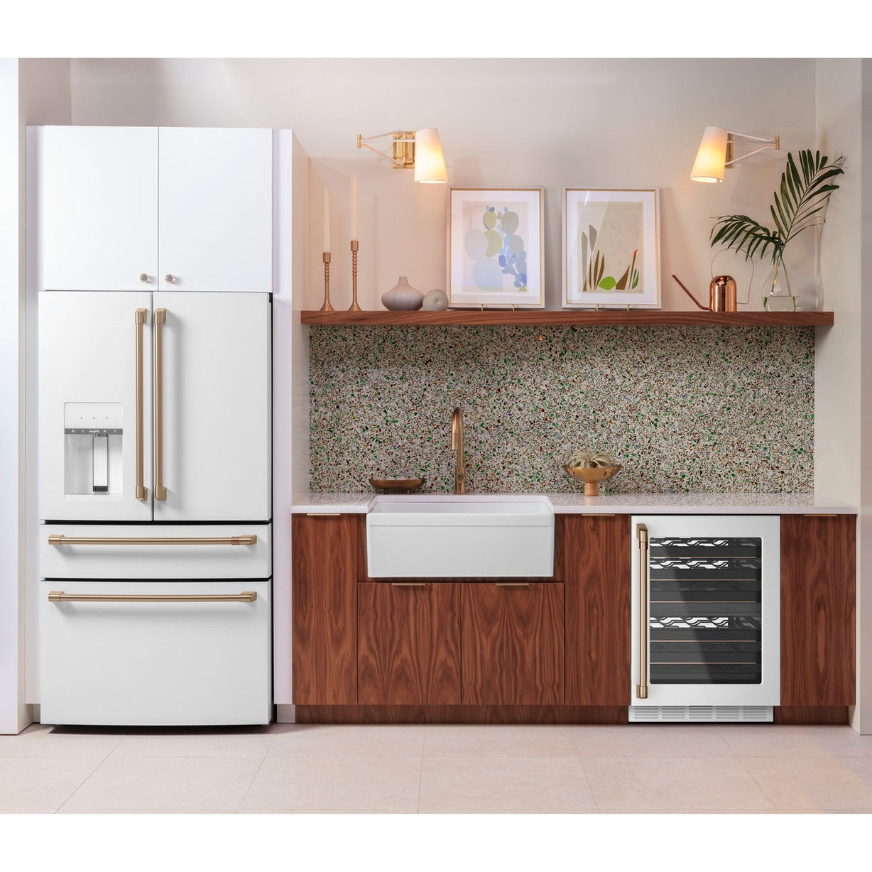 Café CVE28DP4NW2 27.8 Cu. Ft. Smart 4-Door French-Door Refrigerator