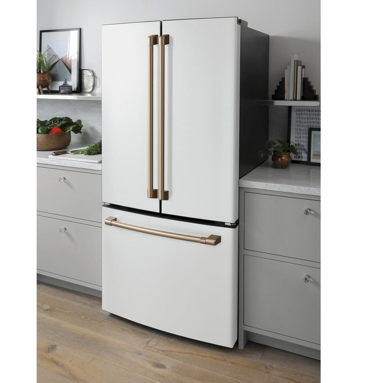 Café CWE19SP4NW2 18.6 Cu. Ft. Smart Counter-Depth French-Door Refrigerator