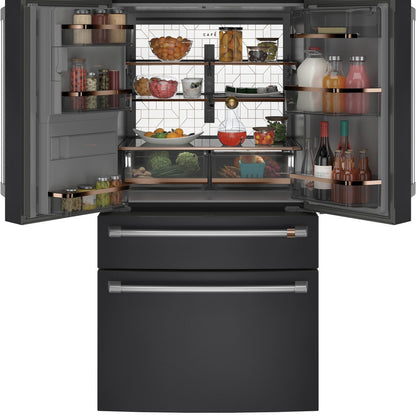 Café CXE22DP3PD1 22.3 Cu. Ft. Smart Counter-Depth 4-Door French Door Refrigerator