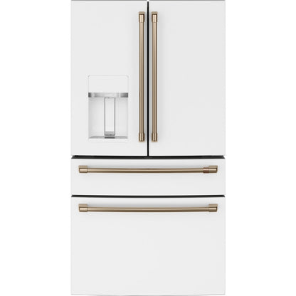 Café CXE22DP4PW2 22.3 Cu. Ft. Smart Counter-Depth 4-Door French Door Refrigerator