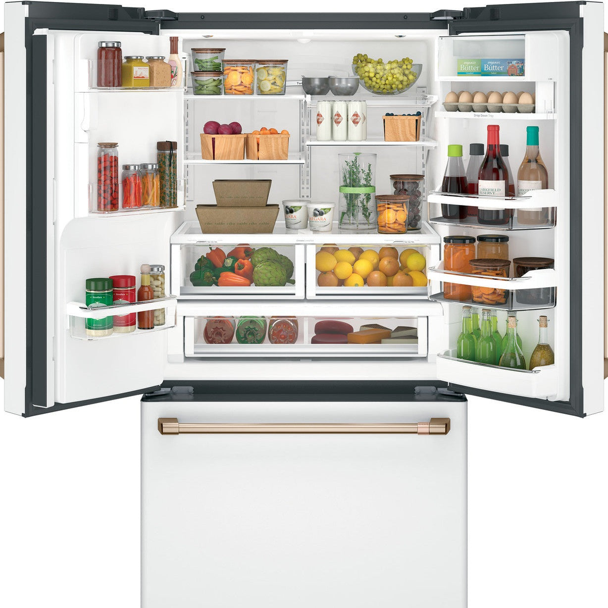 Café CFE28TP4MW2 27.7 Cu. Ft. Smart French-Door Refrigerator with Hands-Free AutoFill & Hot Water