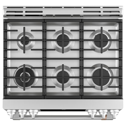 Cafe CGS700P2MS1 30" Smart Slide-In Gas Range with Convection Oven