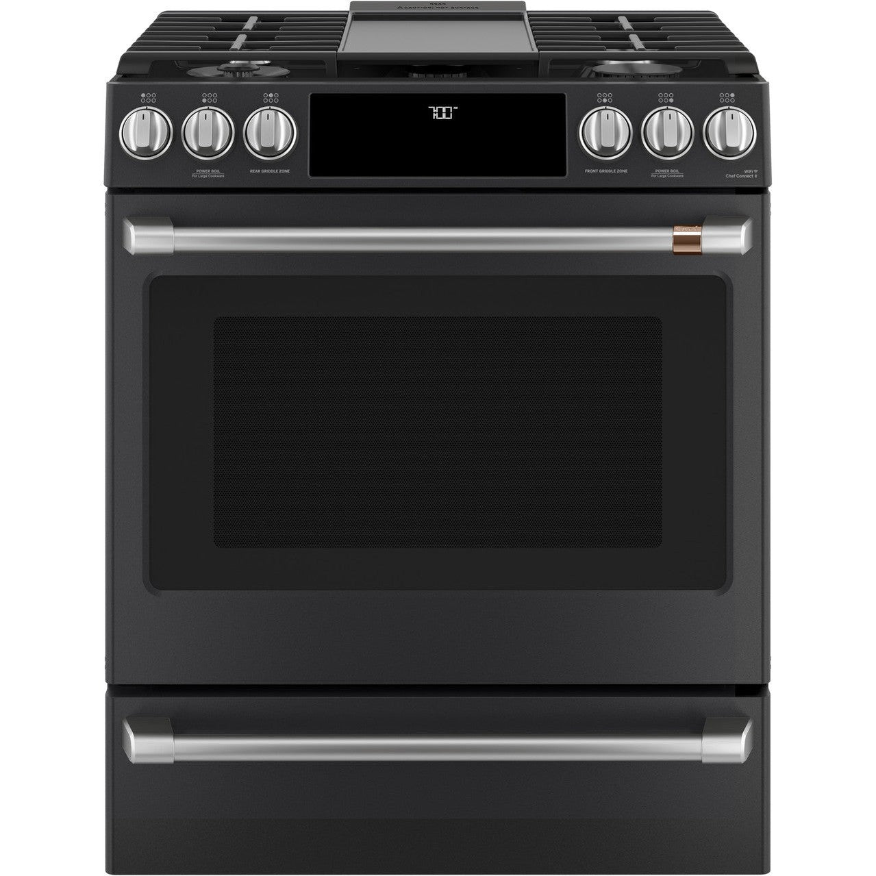 Cafe CGS700P3MD1 30" Smart Slide-In Gas Range with Convection Oven
