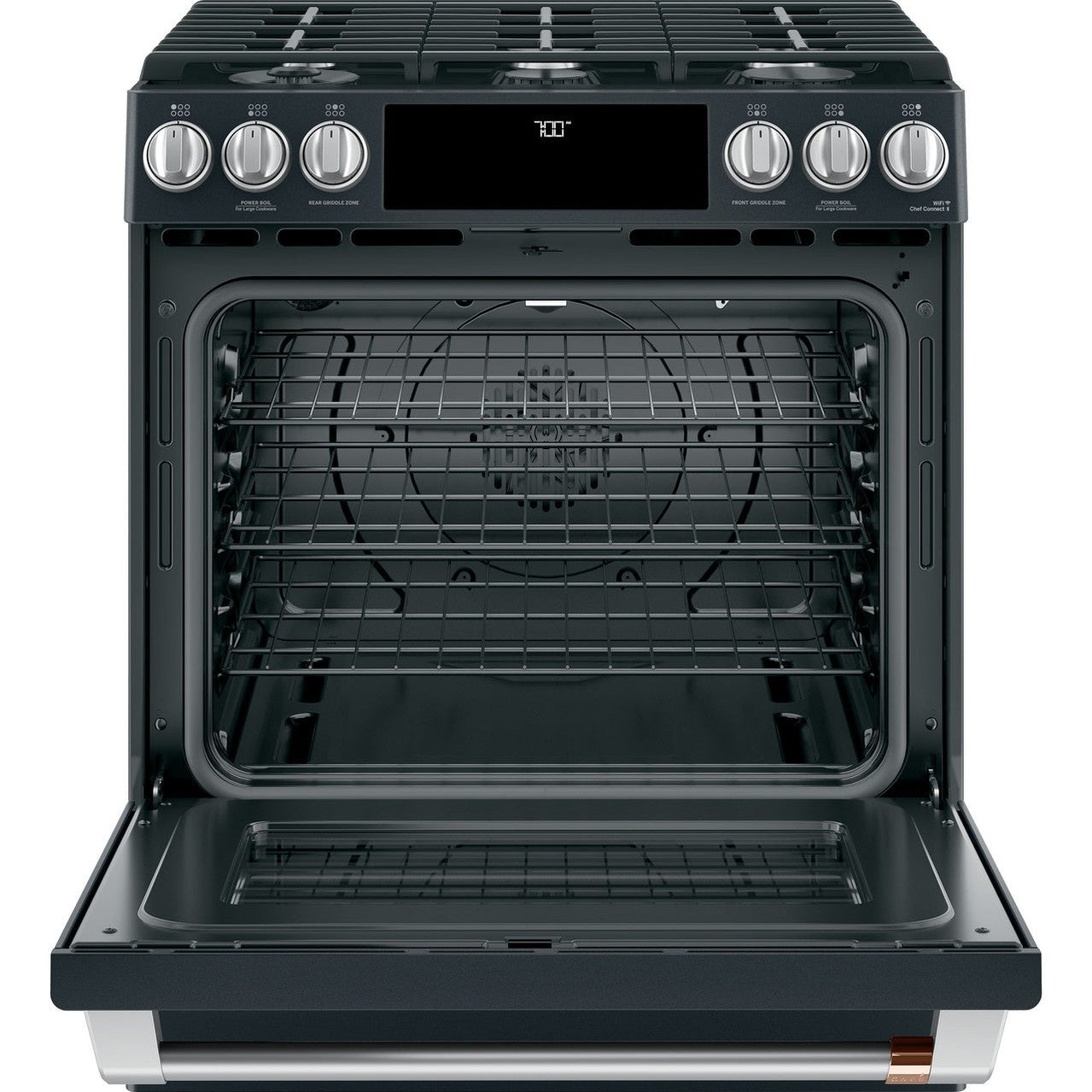 Cafe CGS700P3MD1 30" Smart Slide-In Gas Range with Convection Oven