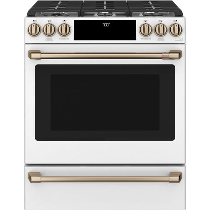 Cafe CGS700P4MW2 30" Smart Slide-In Gas Range with Convection Oven