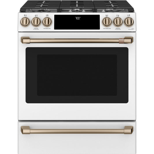 Cafe CGS700P4MW2 30" Smart Slide-In Gas Range with Convection Oven