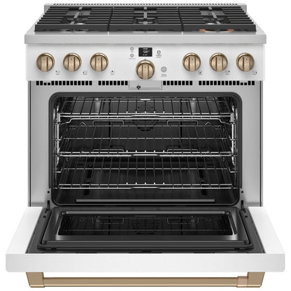 Cafe CGY366P4TW2 36" Smart All-Gas Commercial-Style Range