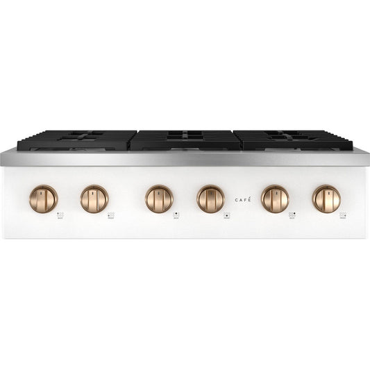 Cafe CGU366P4TW2 36" Commercial-Style Gas Rangetop – Matte White