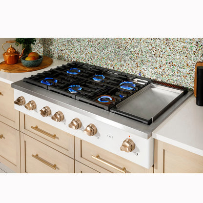 Cafe CGU486P4TW2 48" Commercial-Style Gas Rangetop - Matte White