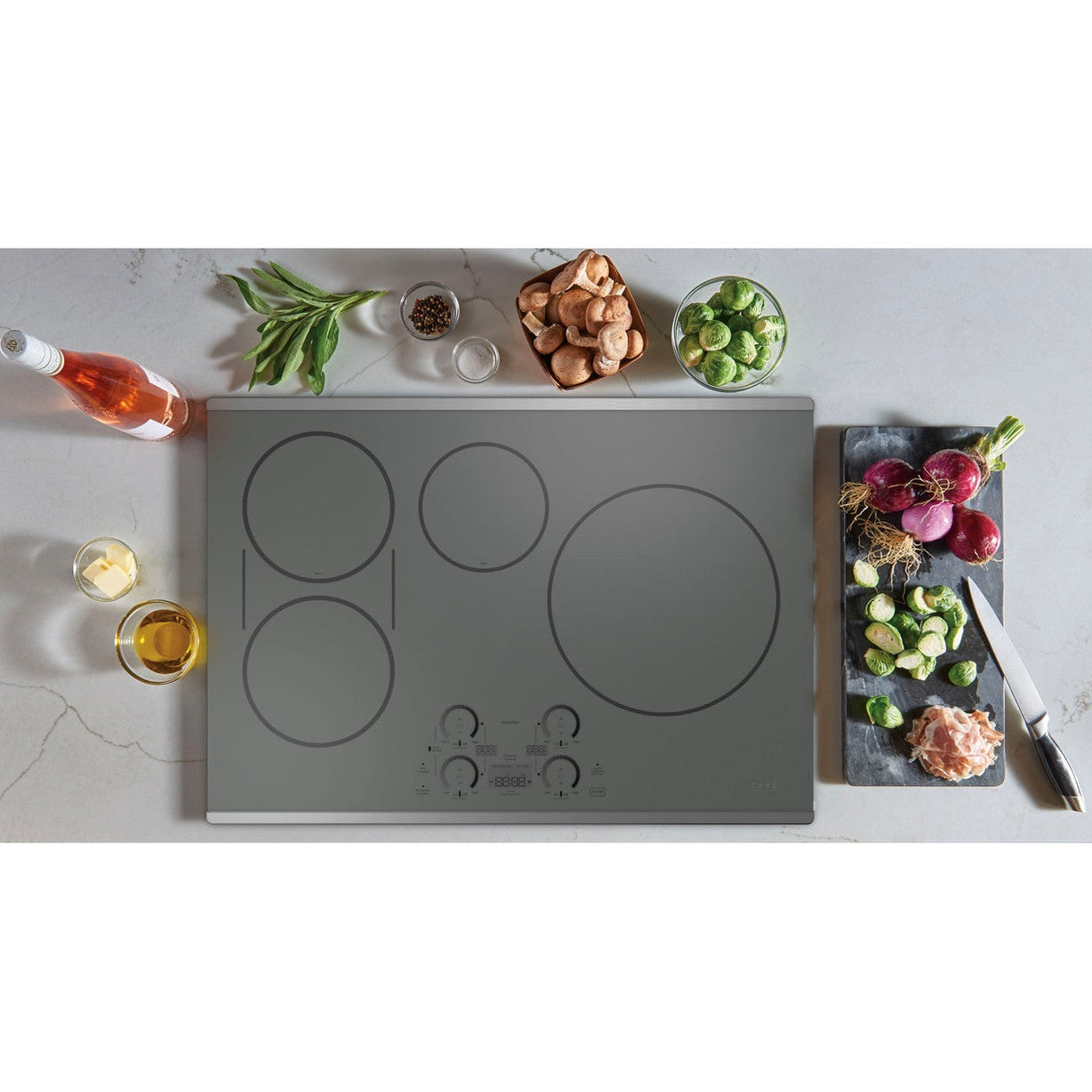 Cafe CHP90302TSS 30" Touch-Control Induction Cooktop - Silver