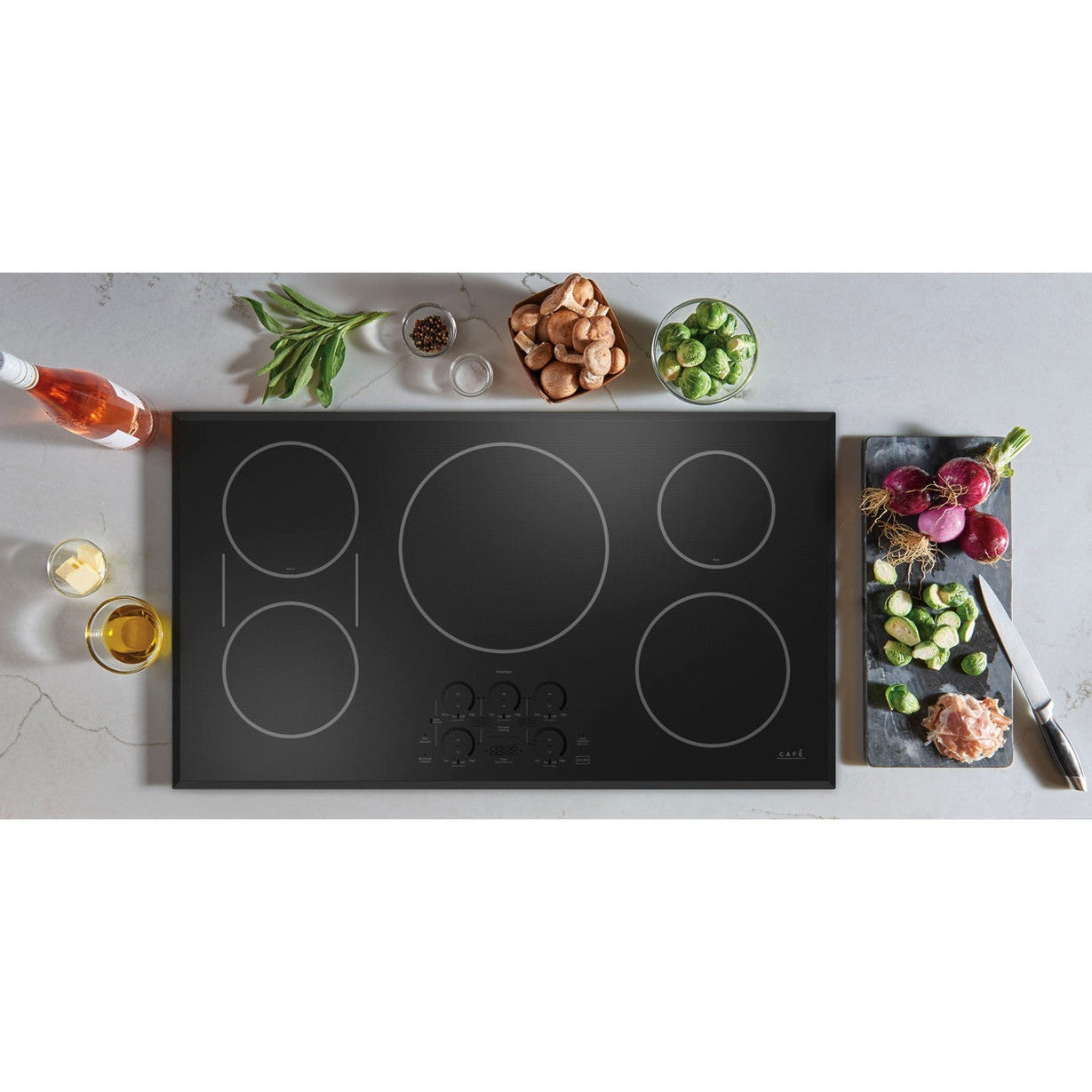 Cafe CHP90361TBB 36" Touch-Control Induction Cooktop