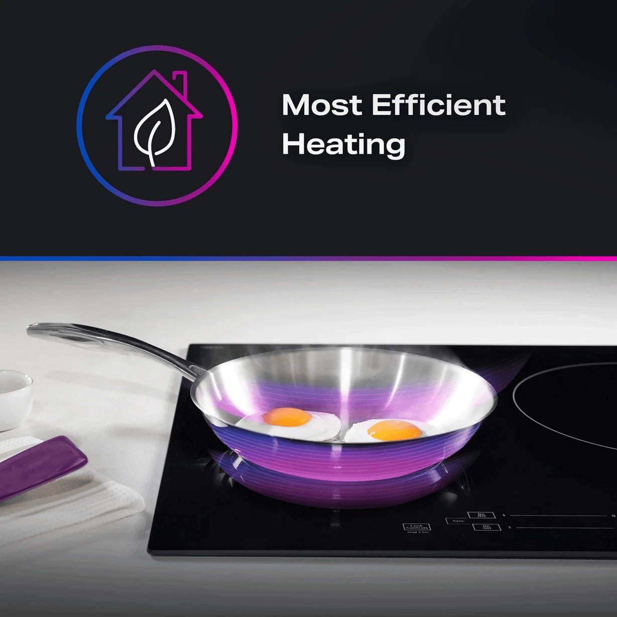GE Profile PHP6030DWBB 30" Built-In Touch Control Induction Cooktop