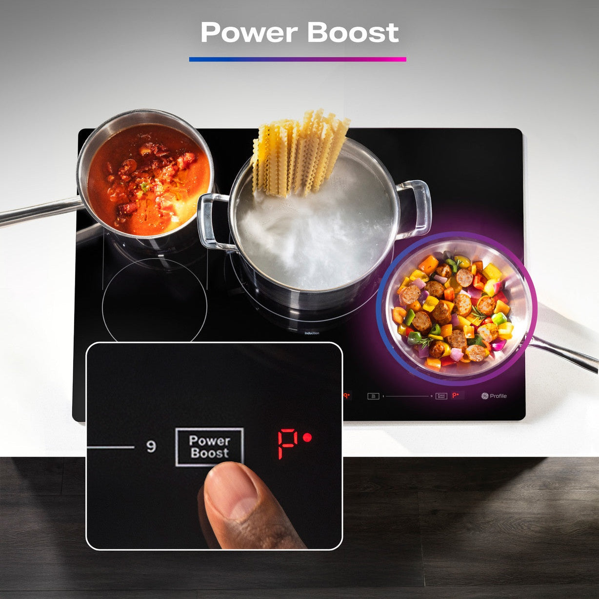 GE Profile PHP6030DWBB 30" Built-In Touch Control Induction Cooktop