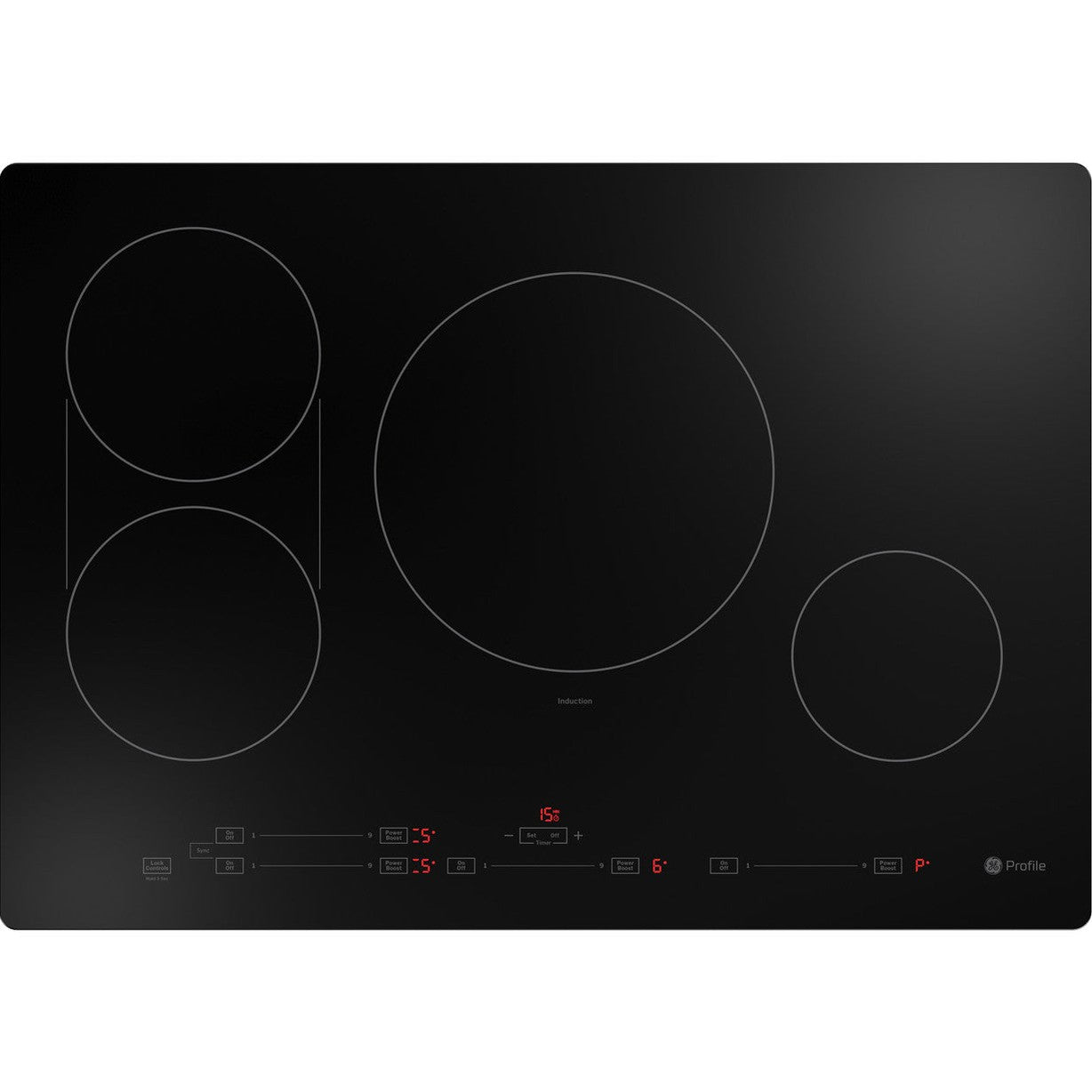 GE Profile PHP6030DWBB 30" Built-In Touch Control Induction Cooktop