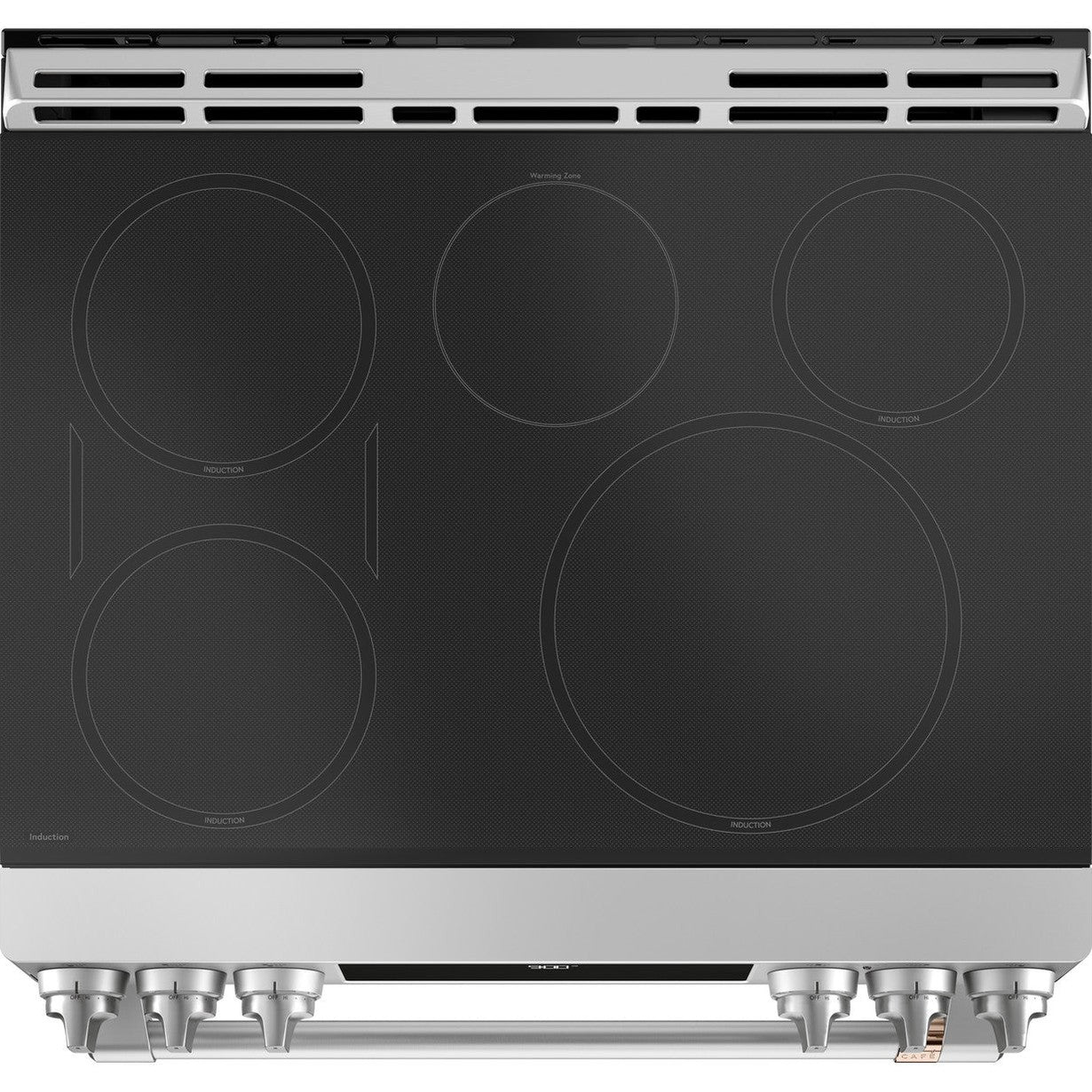Cafe CHS900P2MS1 30" Smart Slide-In Induction and Convection Range with Warming Drawer