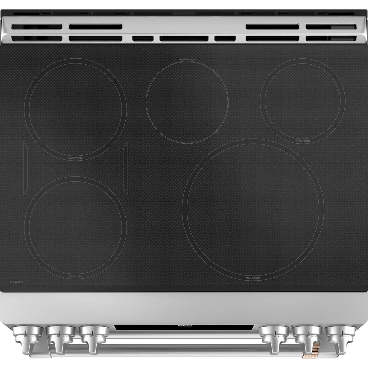 Cafe CHS950P2MS1 30" Smart Slide-In Induction and Convection Double-Oven Range